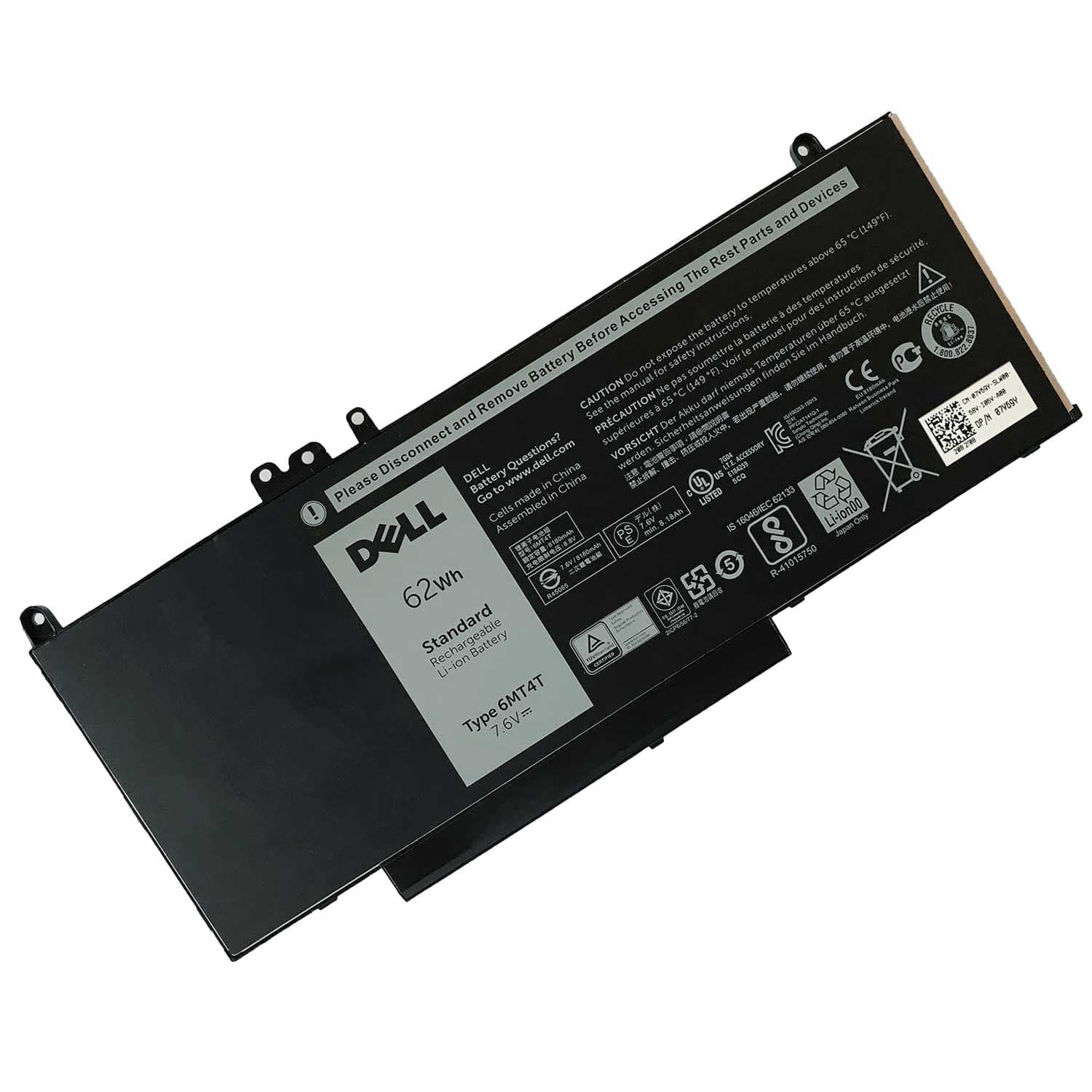 باتری لپ تاپ دل Latitude E5450 – 6MT4T – 4Cell – 8200mAh