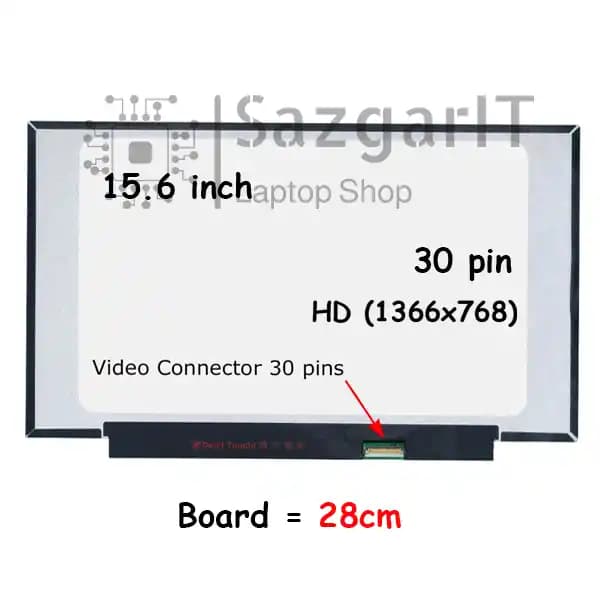 ال ای دی لپ تاپ 15.6 اینچ 30Pin USLIM HD براکت دار — تصویر ۵