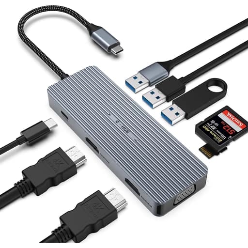 هاب 9 پورت USB-C مدل HOPDAY HB040