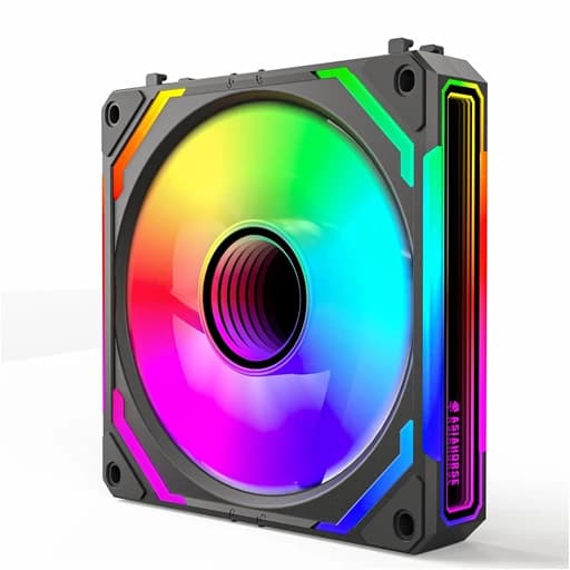 فن‌های کیس کامپیوتر 120 میلی‌متری COSMIQ از سری فن‌های RGB شرکت AsiaHorse