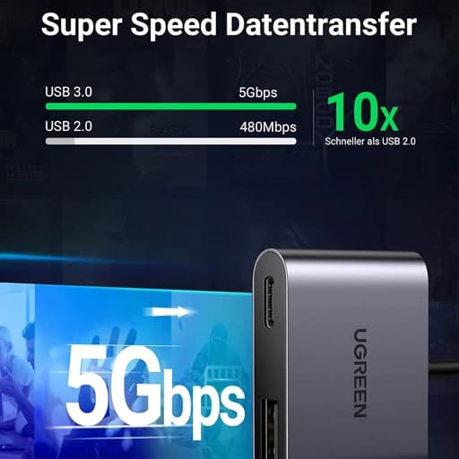مبدل USB-C به OTG یواسبی C مدل UGREEN — تصویر ۴