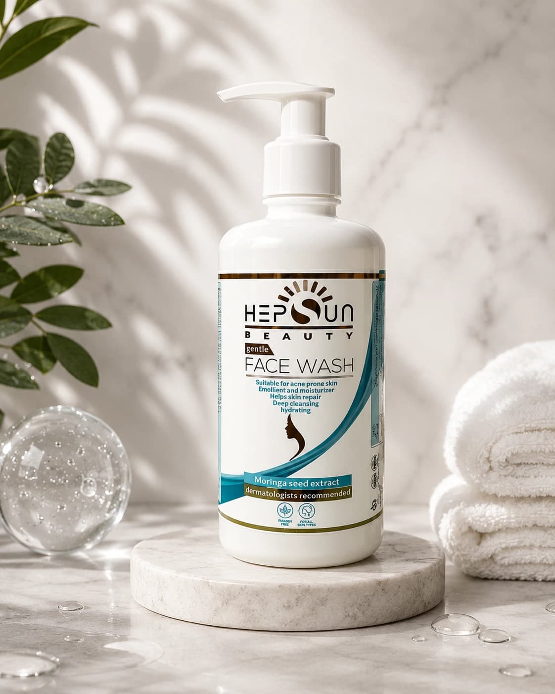 ژل شستشو صورت هپسان مدل zinc حجم 450 میلی لیتر — تصویر ۳