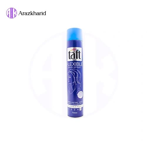 اسپری حالت دهنده مو تافت FLEXIBLE خیلی قوی 750 میل — تصویر ۵