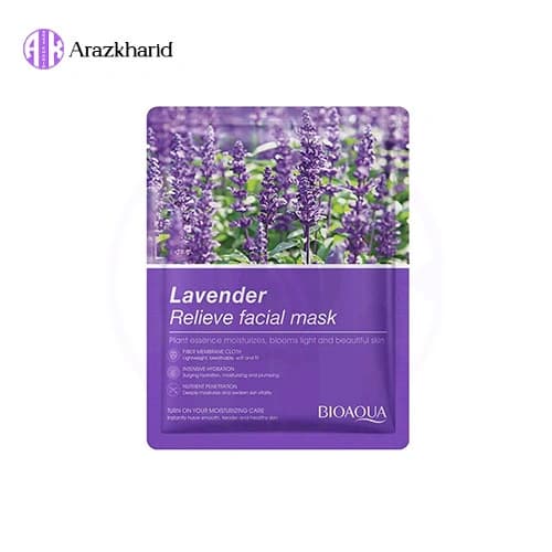 ماسک ورقه ای بیوآکوا اسطوخودوس 25 گرم — تصویر ۵
