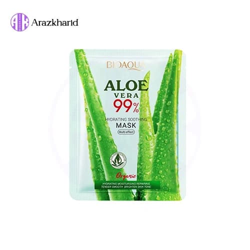 ماسک ورقه ای بیوآکوا آلوئه ورا 99 درصد 25 گرم