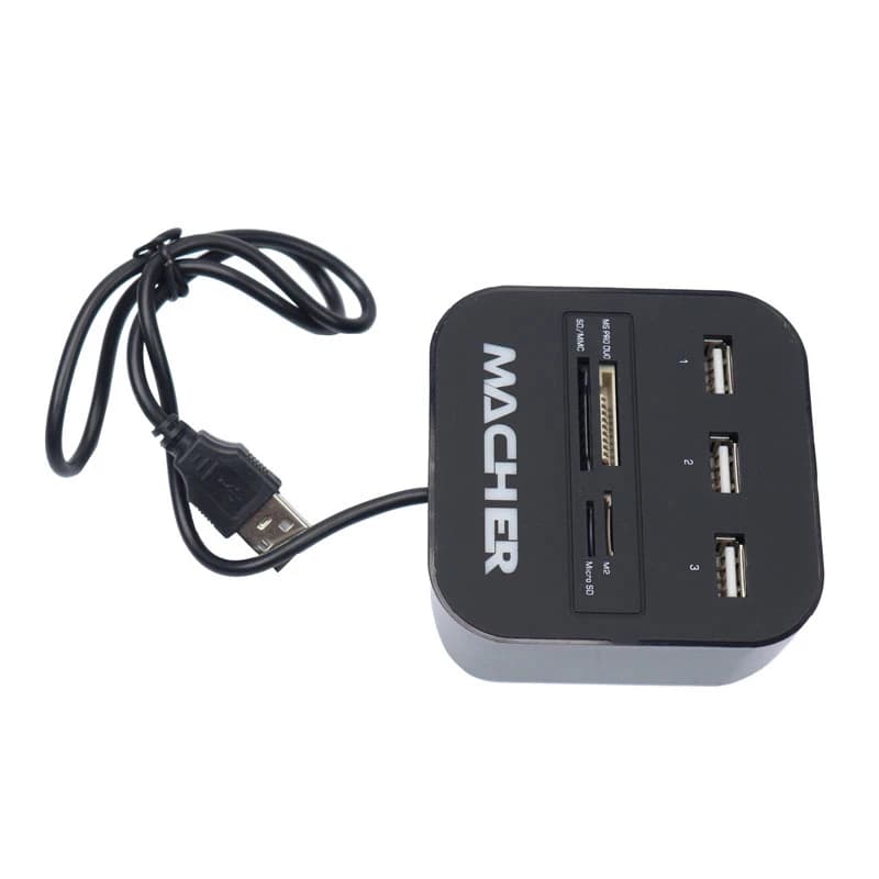 هاب 3 پورت USB و رم ریدر مچر مدل MR-139 — تصویر ۵