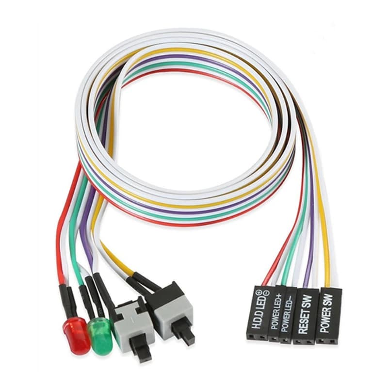 کلید پاور و ریست کامپیوتر مدل 2KEY+2LED — تصویر ۶