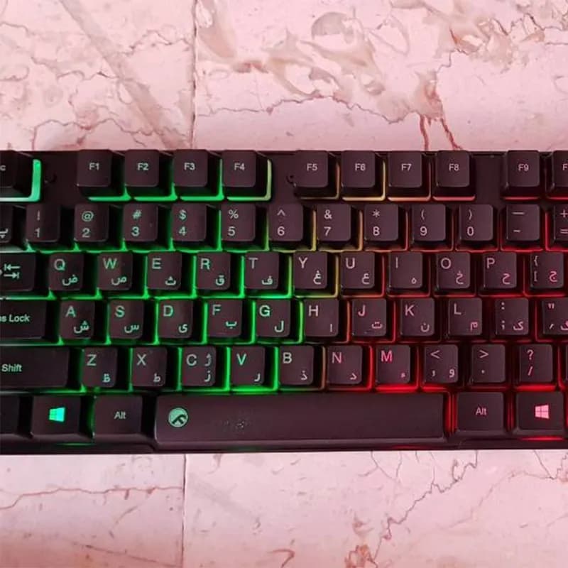 کیبورد باسیم گیمینگ بیاند مدل BK-7100 RGB — تصویر ۳