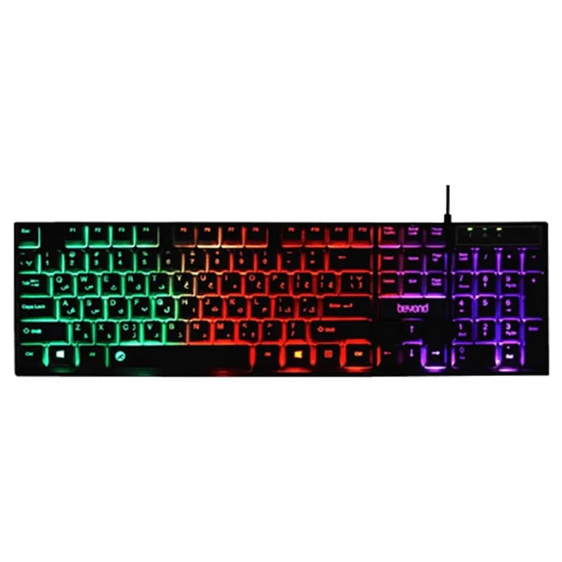 کیبورد باسیم گیمینگ بیاند مدل BK-7100 RGB