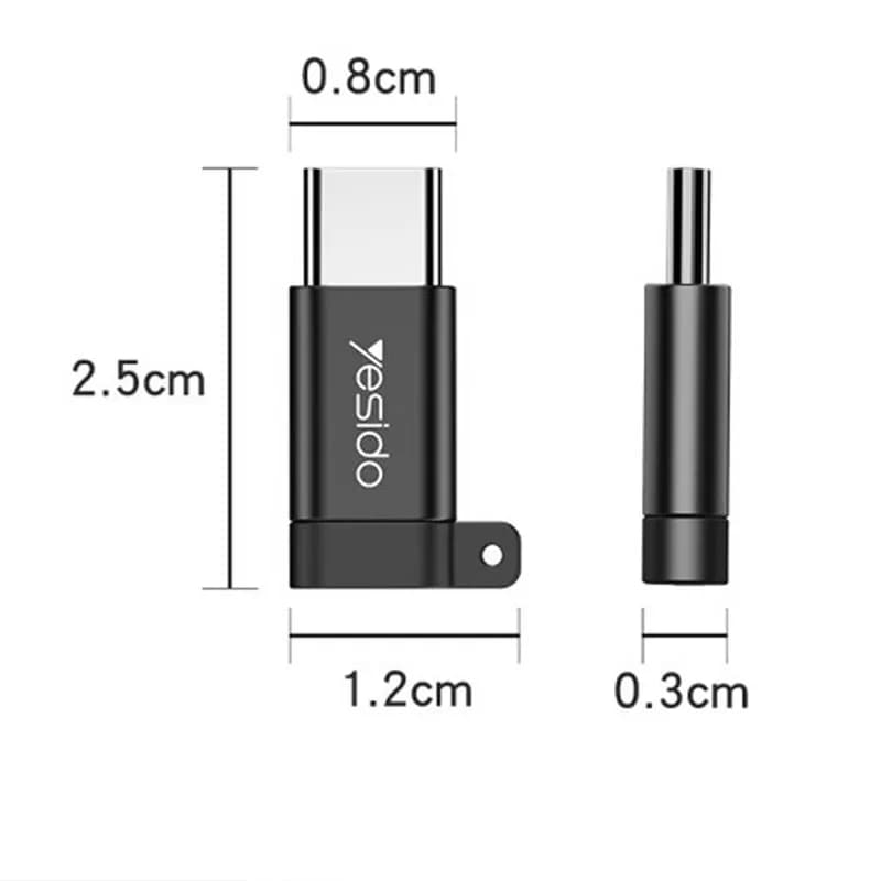 مبدل microUSB به USB-C یسیدو مدل GS04 — تصویر ۶