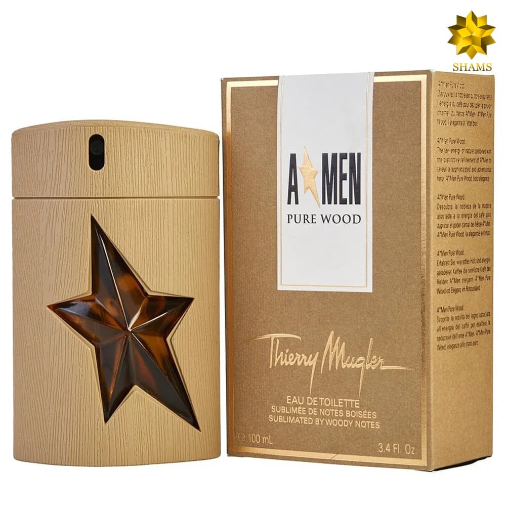 Thierry Mugler A Men Pure Wood Edt 100ml — تصویر ۳