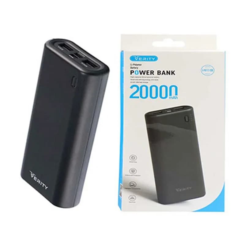 شارژر همراه وریتی مدل V-PA117-20B ظرفیت 20 هزار میلی آمپر ساعت — تصویر ۲