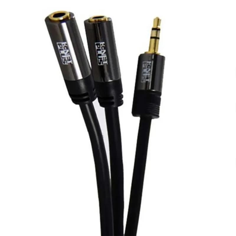 تبدیل 1 به 2 جک 3.5 میلی متری دو فیش مادگی K-NET PLUS طول 0.2 متر — تصویر ۹