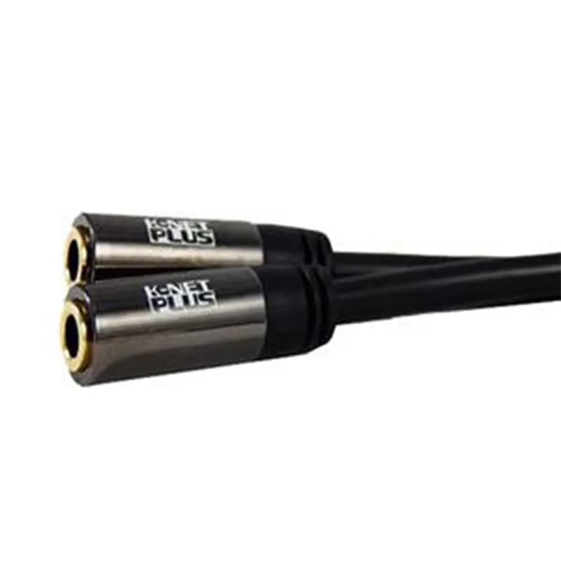 تبدیل 1 به 2 جک 3.5 میلی متری دو فیش مادگی K-NET PLUS طول 0.2 متر — تصویر ۳