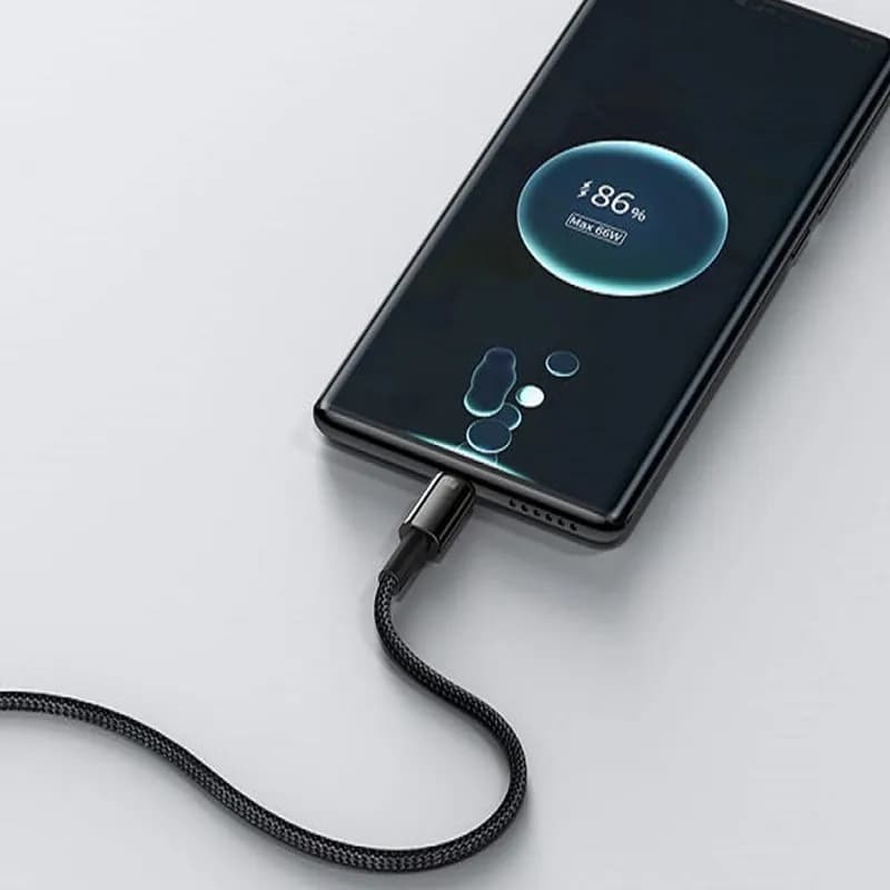 کابل تبدیل USB به USB-C باسئوس مدل CATWJ-B01 طول 1 متر — تصویر ۳