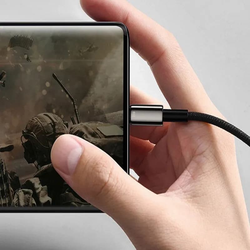 کابل تبدیل USB به USB-C باسئوس مدل CATWJ-B01 طول 1 متر — تصویر ۴