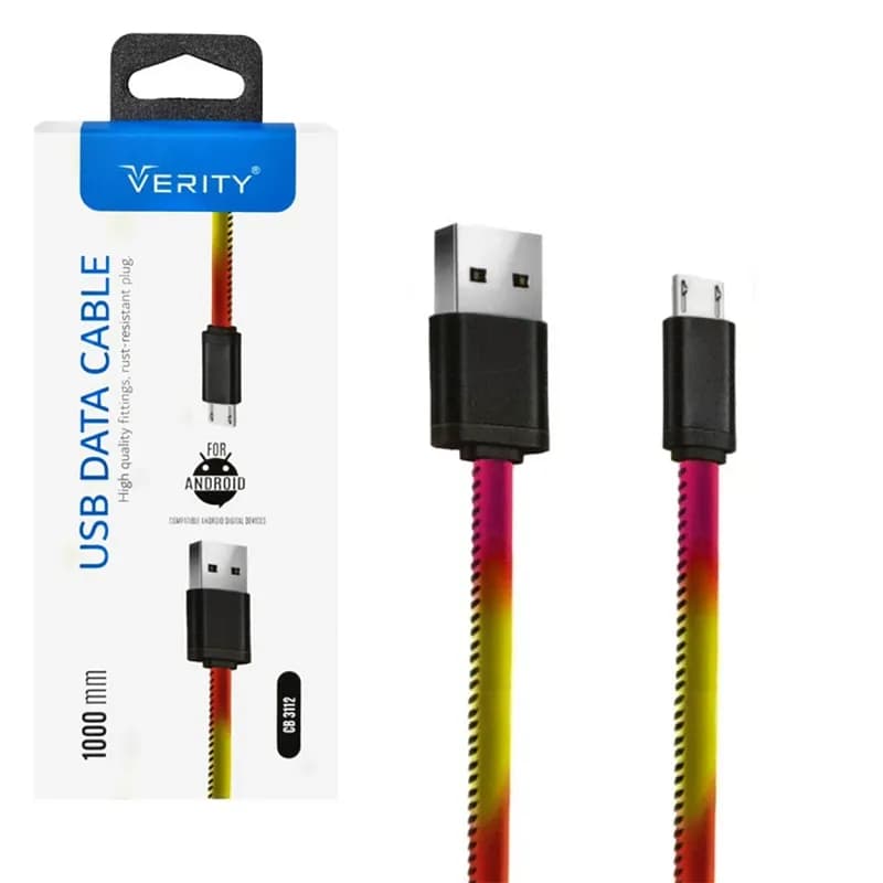 کابل تبدیل USB به MicroUSB وریتی مدل CB3112 طول 1 متر — تصویر ۵