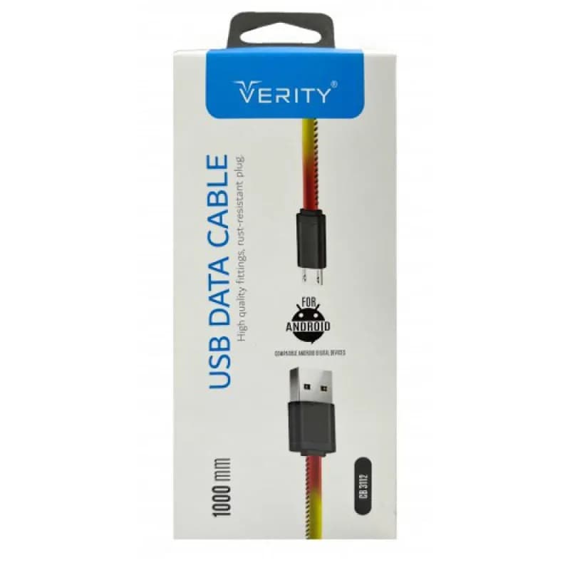 کابل تبدیل USB به MicroUSB وریتی مدل CB3112 طول 1 متر — تصویر ۳