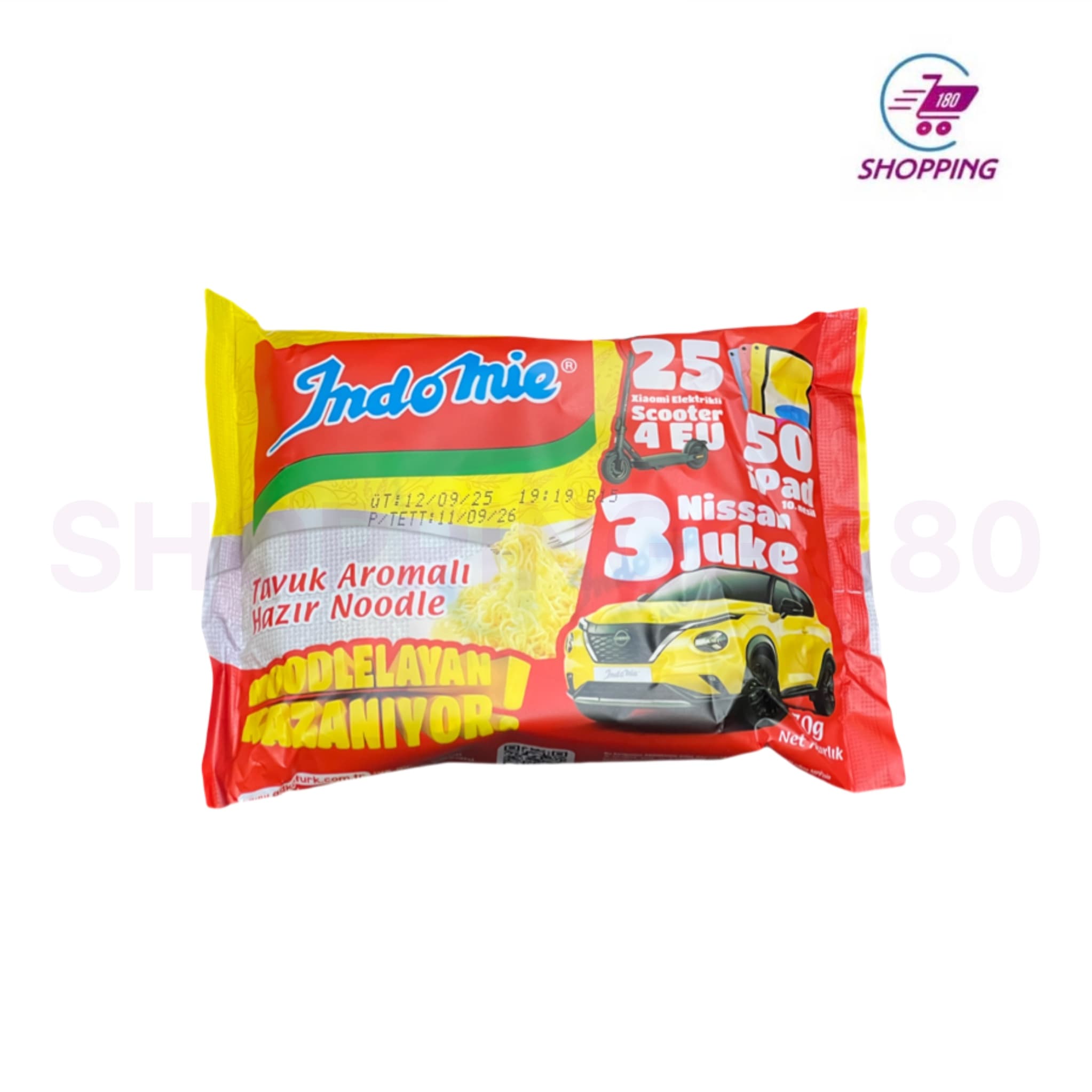 نودل پاکتی ایندومی ترک با طعم مرغ 70 گرم برند Indomie — تصویر ۳