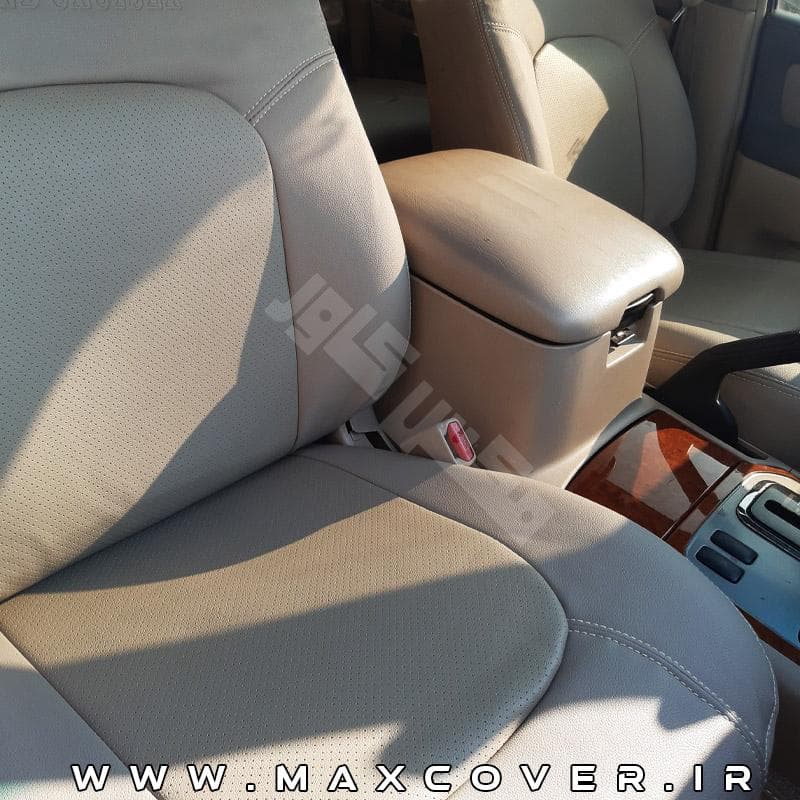روکش صندلی تویوتا لندکروزر 2016-2006 Landcruiser چرم کرم — تصویر ۷