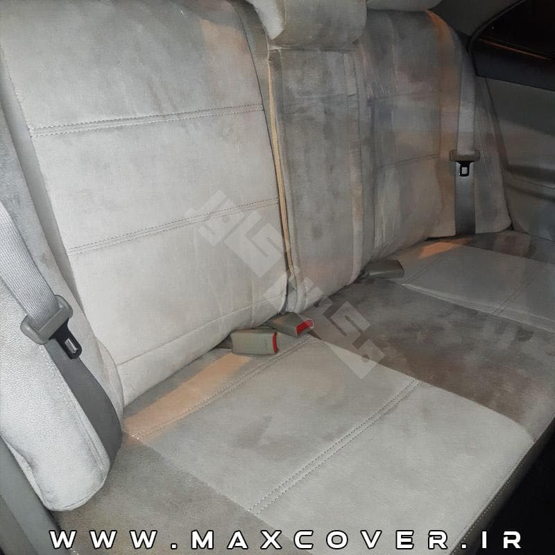 روکش صندلی تویوتا کرولا 2006 تا 2013 Corolla مخمل کرم — تصویر ۳