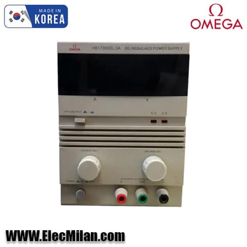 منبع تغذیه تک خروجی (30V-3A) امگا مدل 17300SL-3A