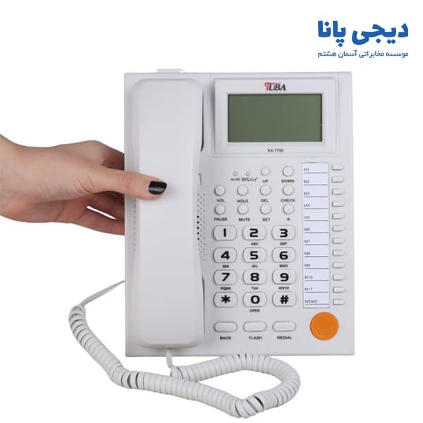 تلفن رومیزی ایرانی 1 خط طوبی مدل TUBA KX-T700