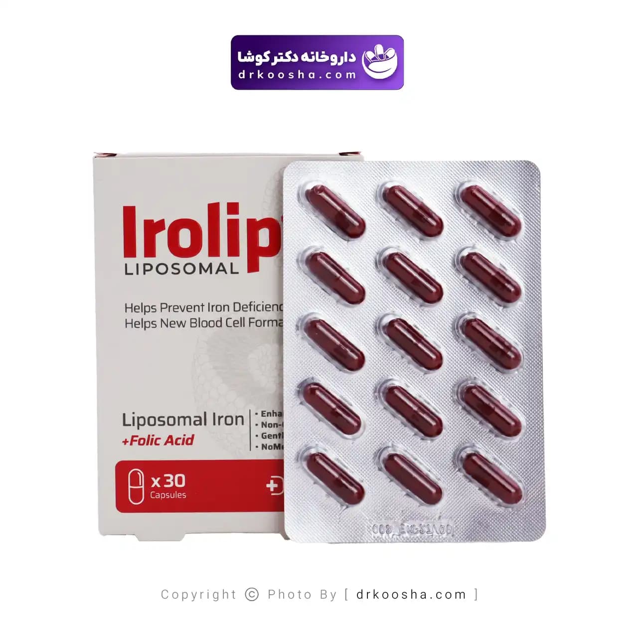 کپسول آیرولیپ لیپوزومال دکتر اید 30 عددی — تصویر ۸