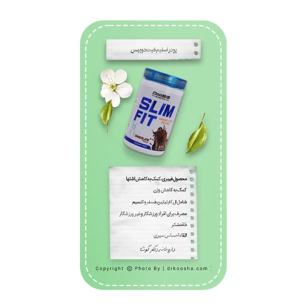پودر اسلیم فیت دوبیس 300 گرم — تصویر ۱۲