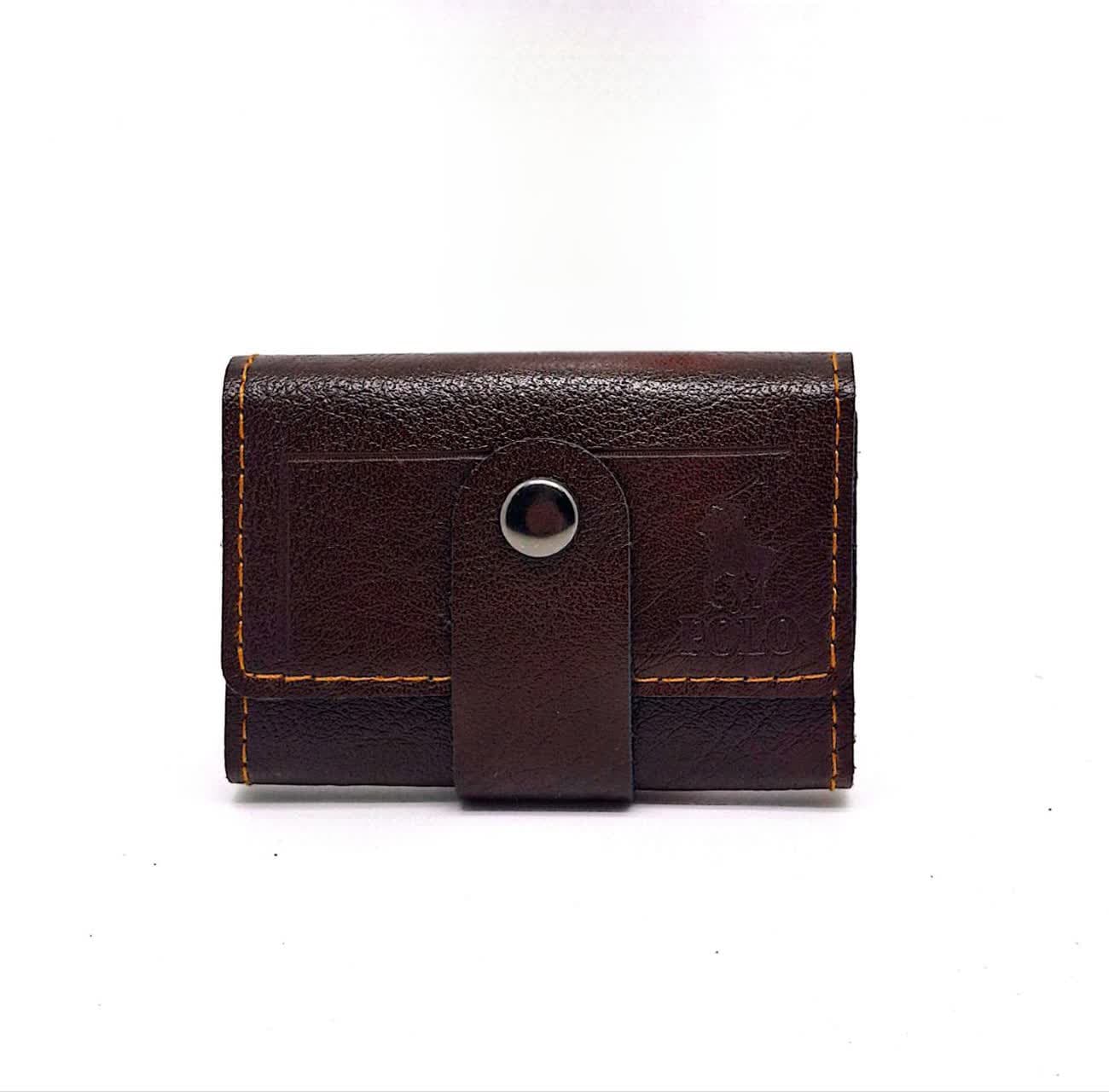 کیف کارت اکسپندیکی چرم دکمه دار کد 6