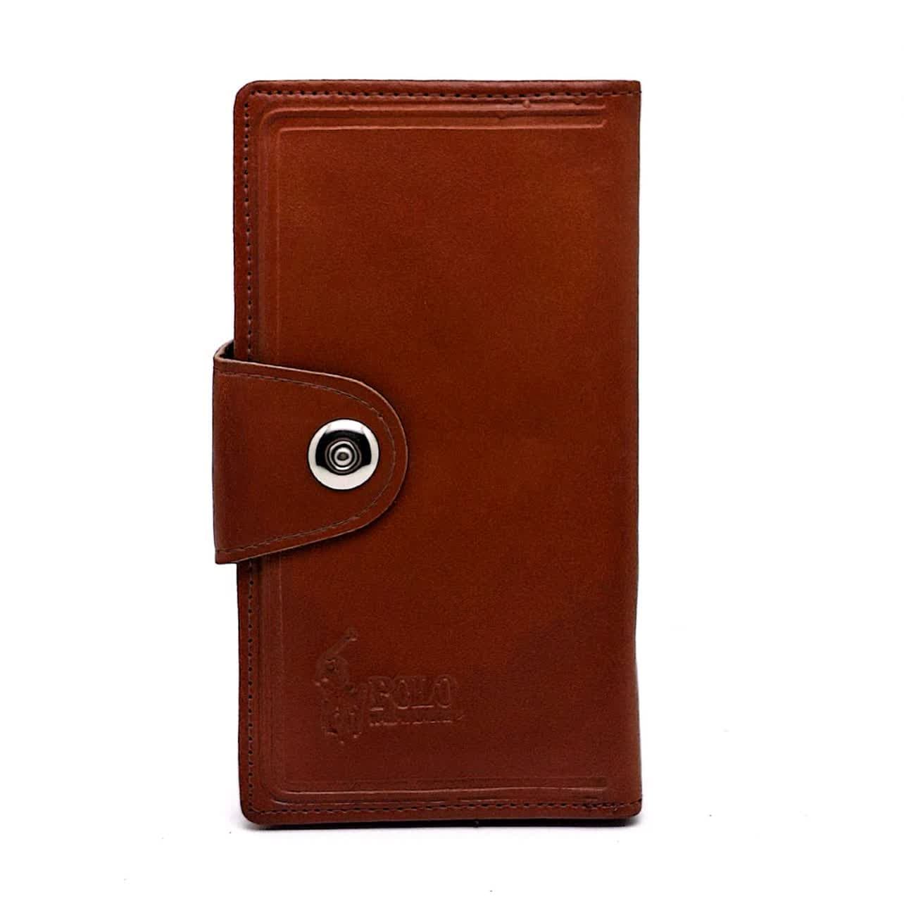 کیف کارت کیف پولی جاکارتی دار چرم دکمه دار POLO کد 21 — تصویر ۳