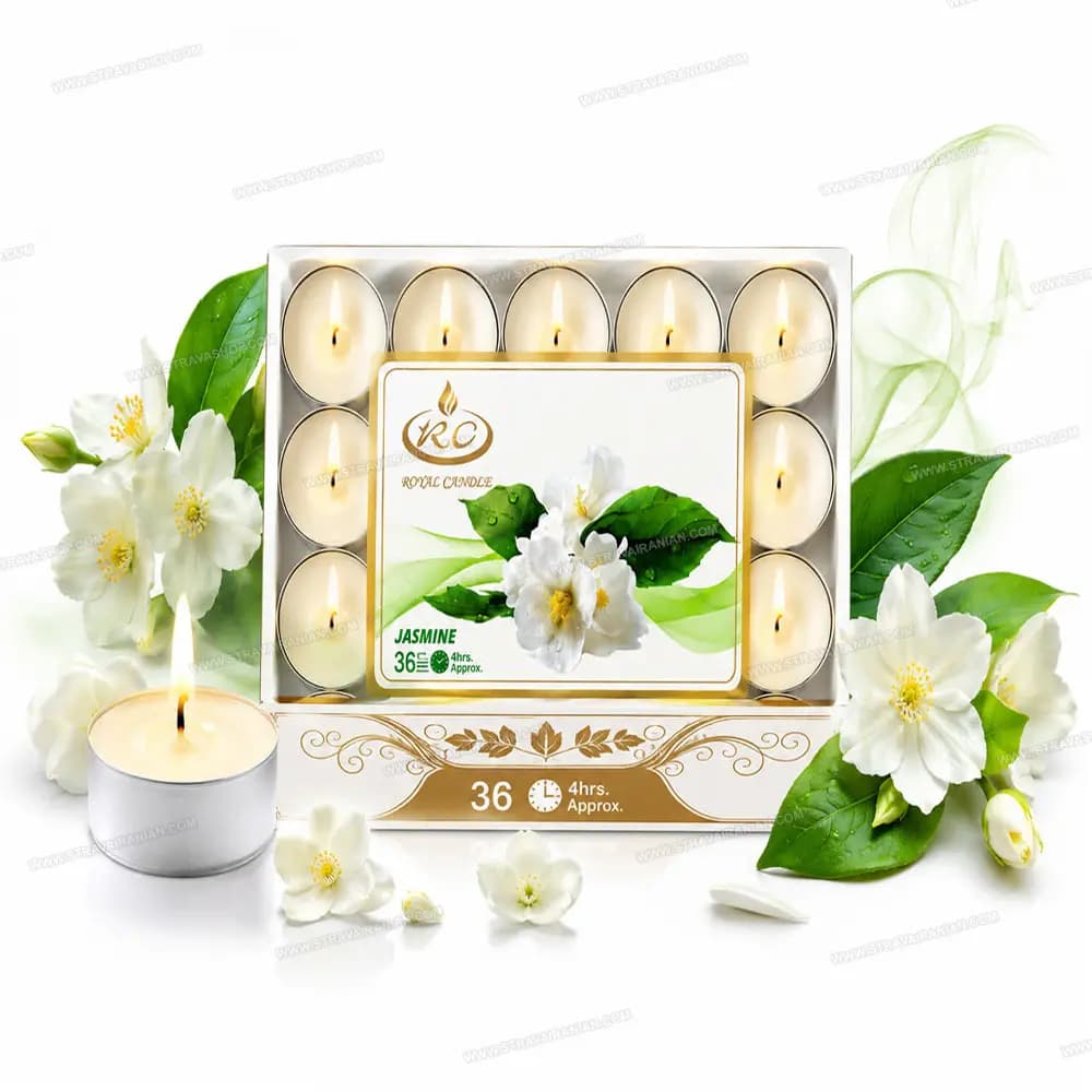 شمع وارمردار عطری با رایحه گل یاسمن 36 عددی برند RC با بهترین قیمت + خرید آنلاین
