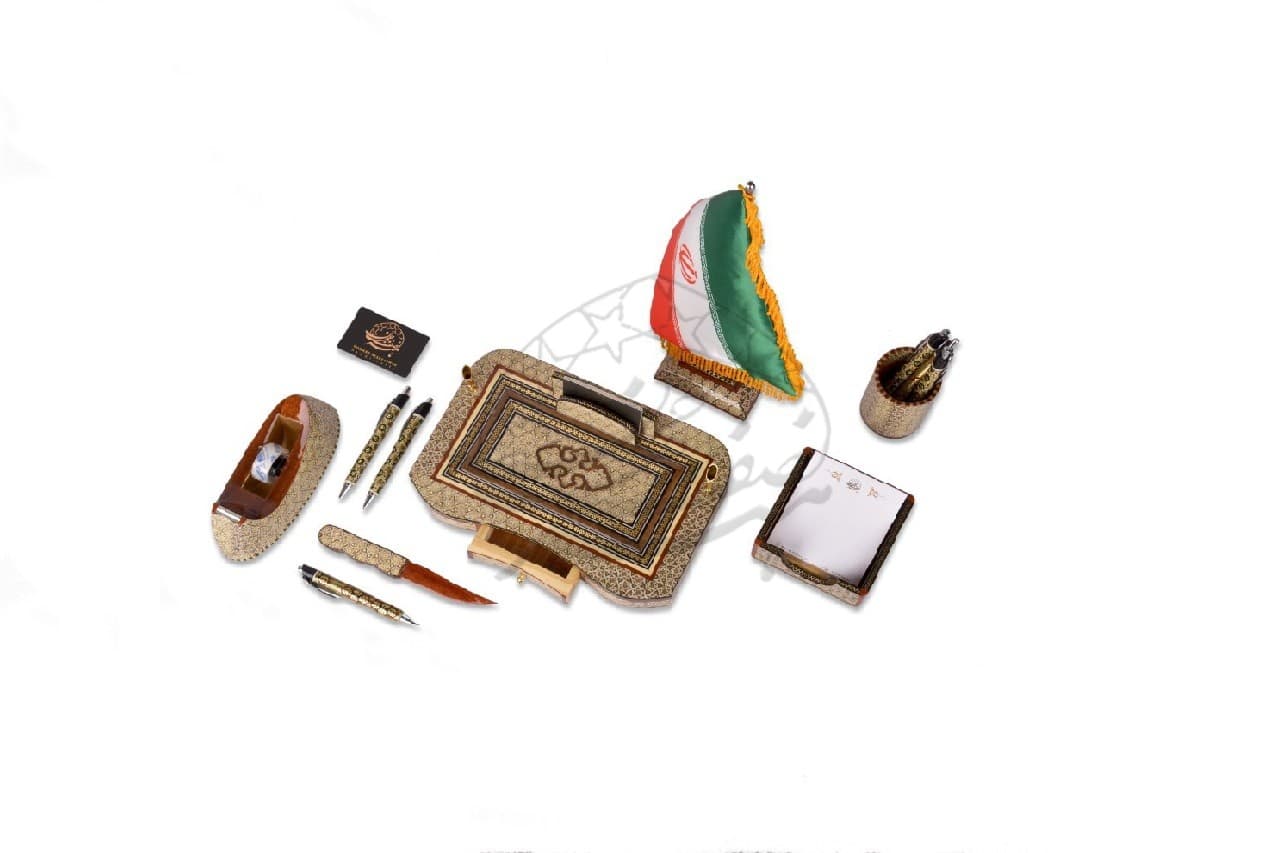 ست اداری خاتم کاری
