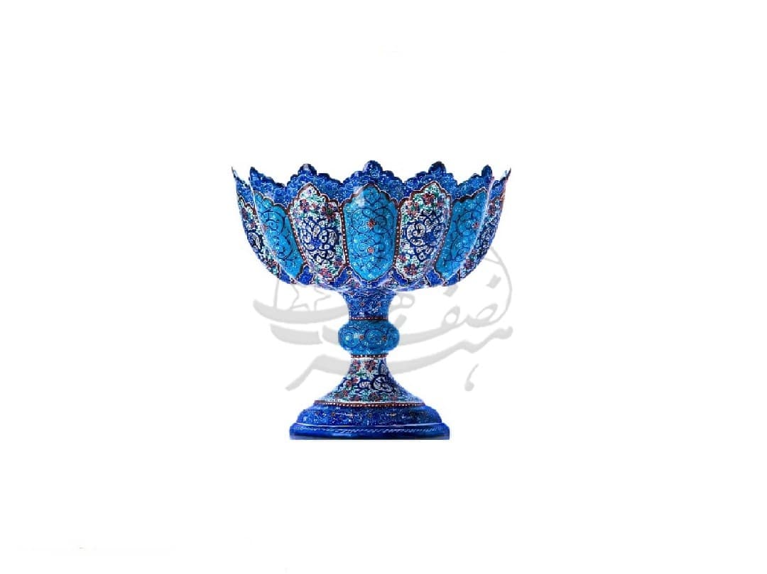 میوه خوری فواره ای مینا کاری روی مس