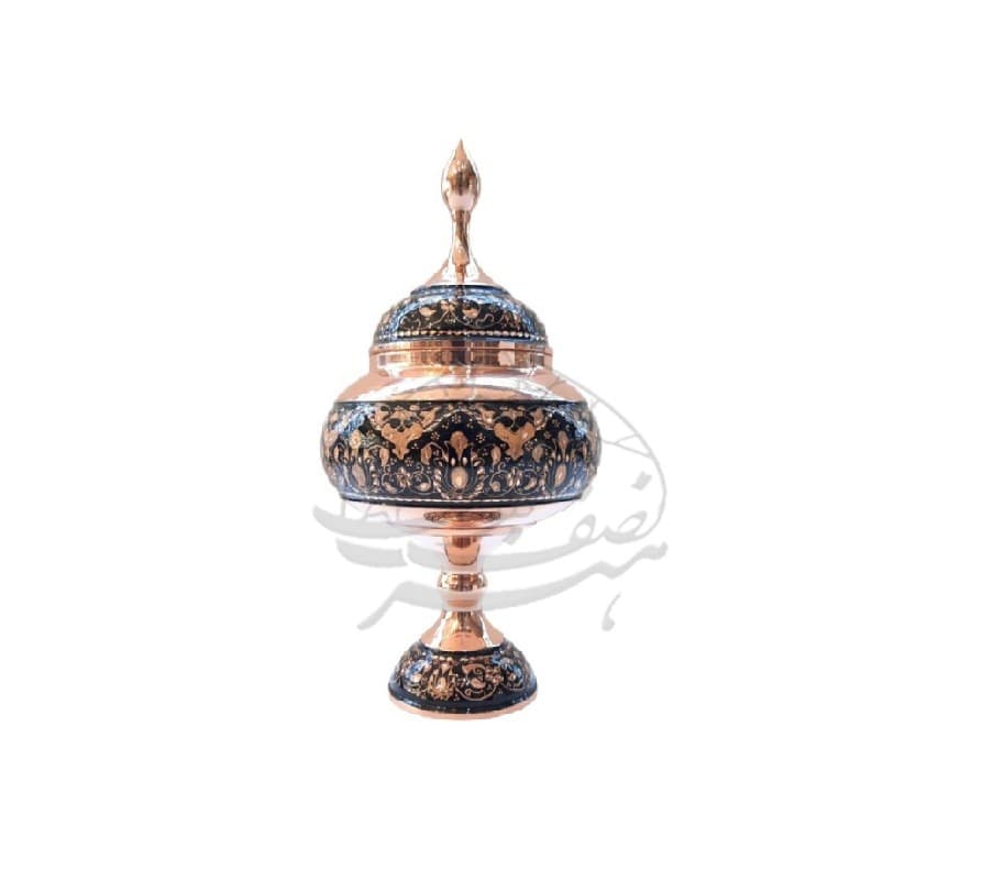 شکلات خوری پایه دار حکاکی — تصویر ۲
