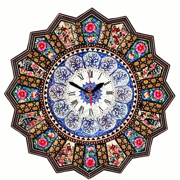 ساعت خورشیدی مینا کاری شده