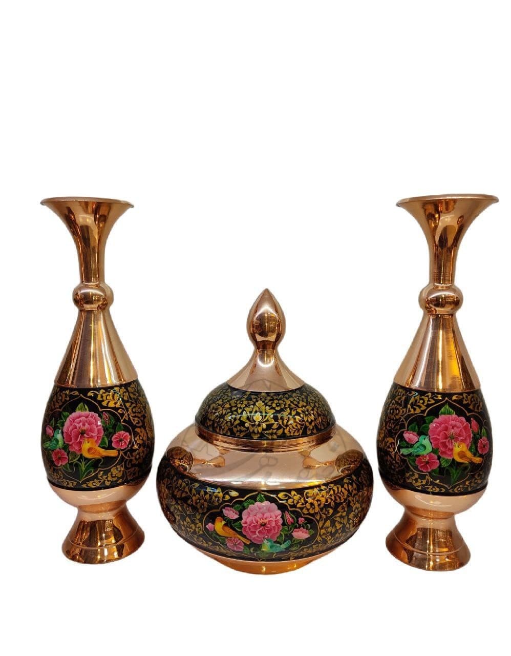 ست قندان ۳۰ و گلدان ۳۰ صراحی تشعیر