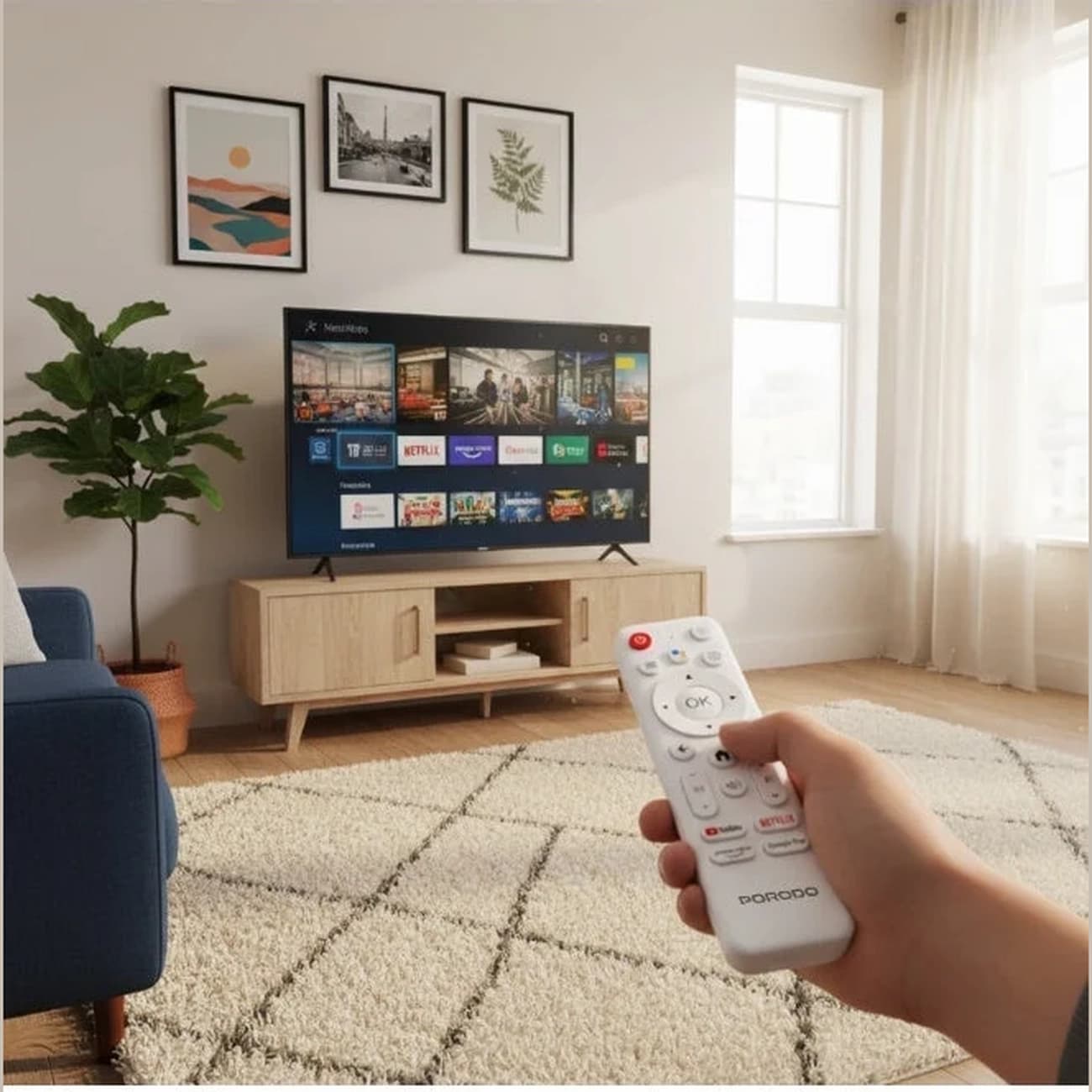 اندروید باکس پورودو Porodo مدل PDH313WH با پخش 4K — تصویر ۴