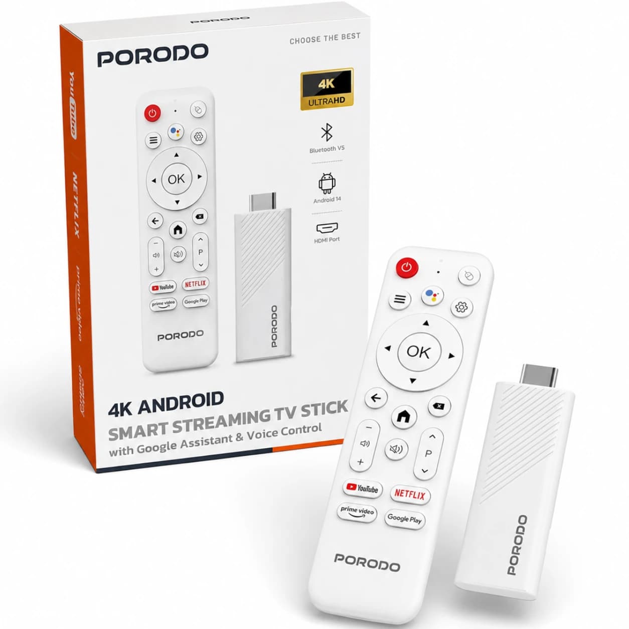 اندروید باکس پورودو Porodo مدل PDH313WH با پخش 4K — تصویر ۲