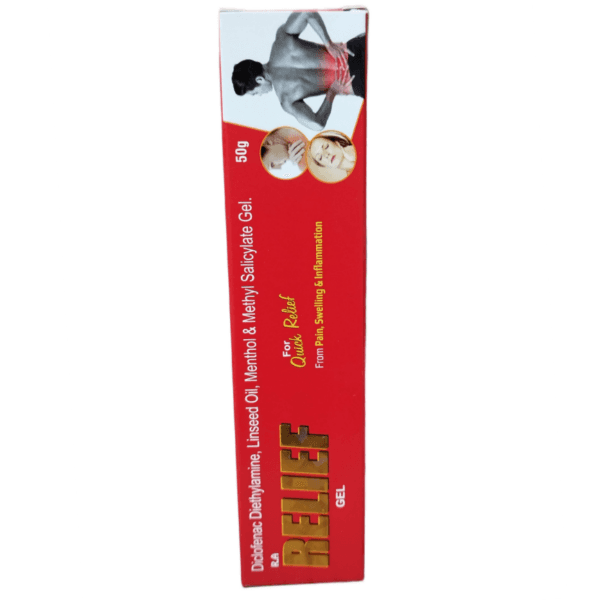 پماد ریلایف (ریلیف) RELIEF GEL (ژل تسکین فوری درد) حجم 50 گرم — تصویر ۵