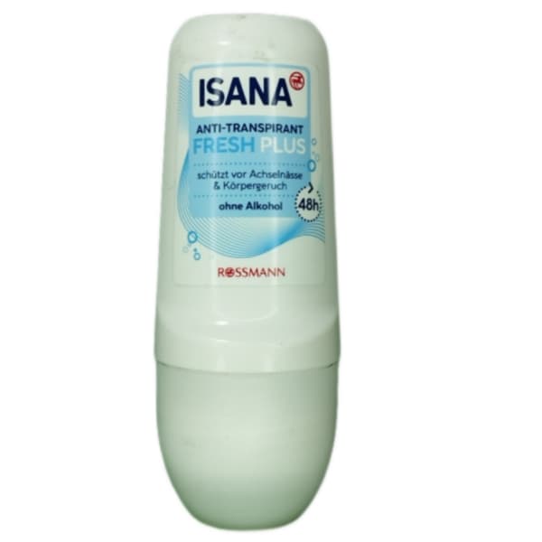 مام رول ضد تعریق بدون الکل ایسانا زنانه مدل ISANA ANTI-TRANSPIRANT FRESH PLUS حجم 50 میل