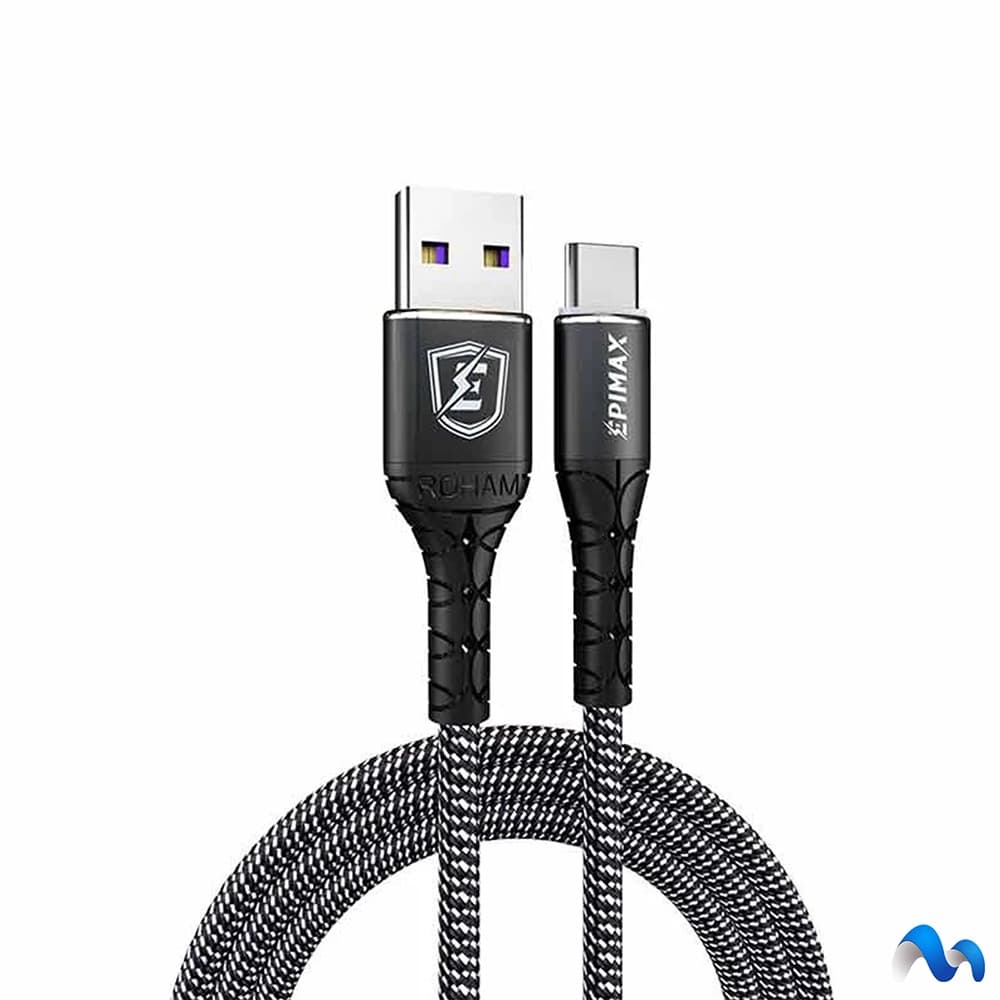 کابل تایپ سی فست شارژ Epimax EC-08 5A 1.2m