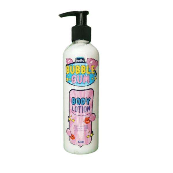 لوسیون بدن آنیلا مدل آدامس بادکنکی Anila Bubble Gum حجم 250g
