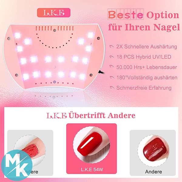 لاک خشک کن UV LED برند L.K.E مدل ‎S9 — تصویر ۱۰