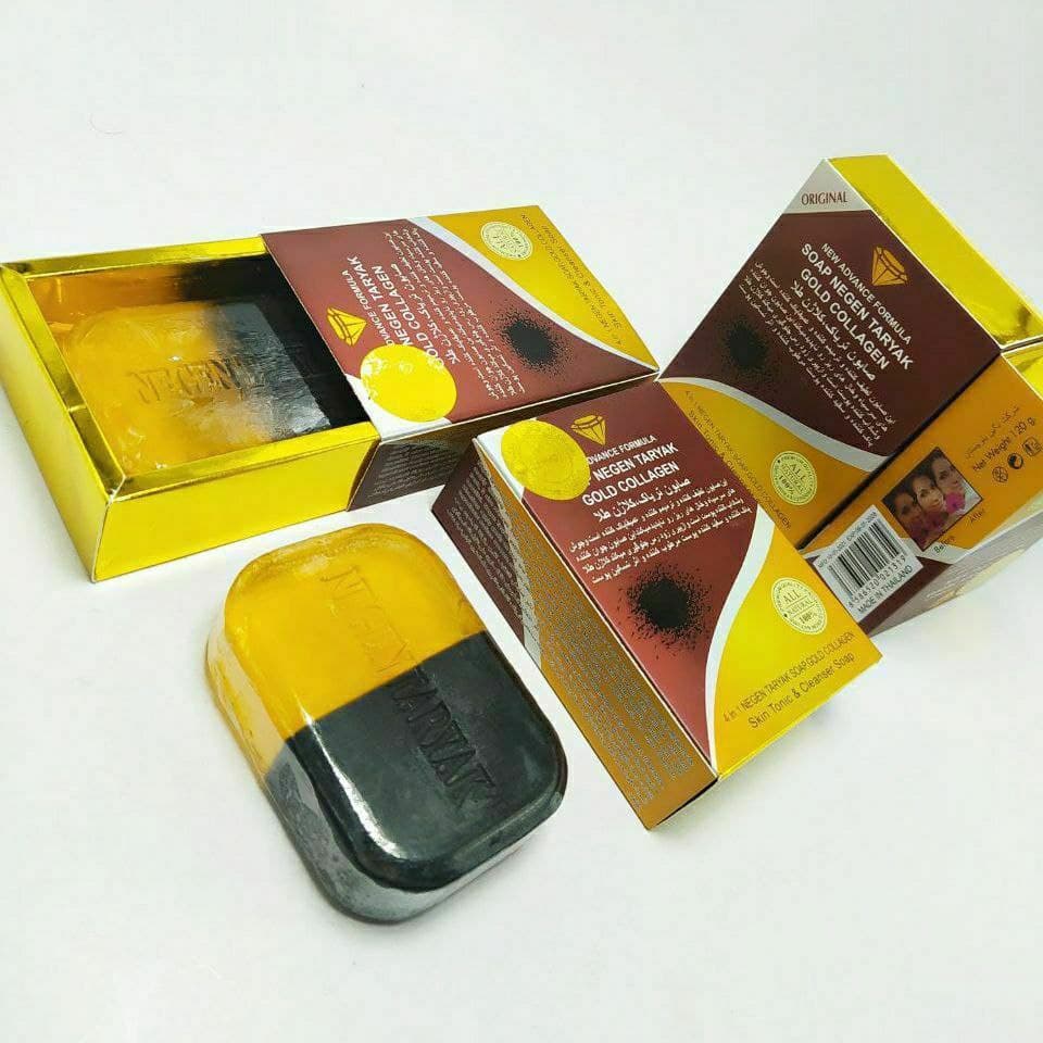 صابون کلاژن طلا SOAP TARYAK حجم 120g اصلی — تصویر ۳