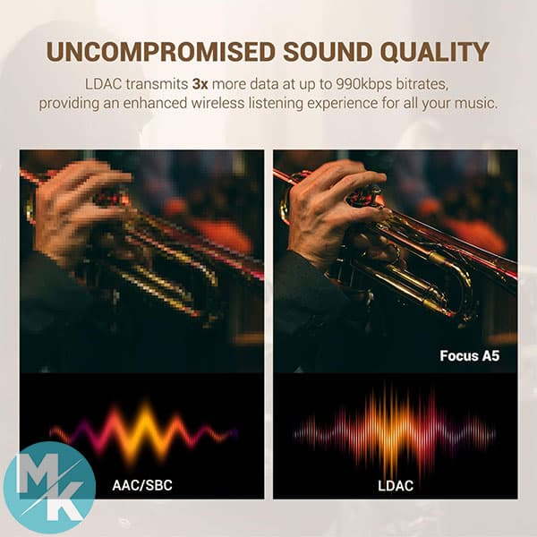 هدفون بلوتوثی برند OneOdio مدل Focus A5 — تصویر ۵