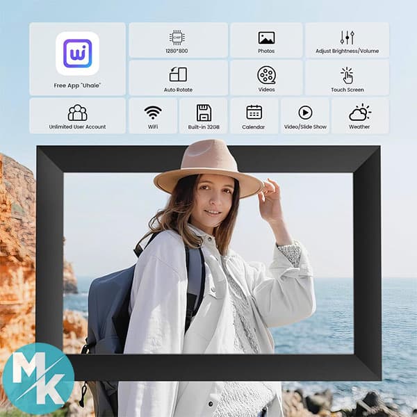قاب عکس دیجیتال برند Ekasoco مدل 10.1 Inch Black — تصویر ۱۱