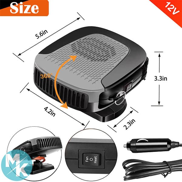بخاری قابل حمل خودرو برند Xximuim مدل XF-5007 — تصویر ۷