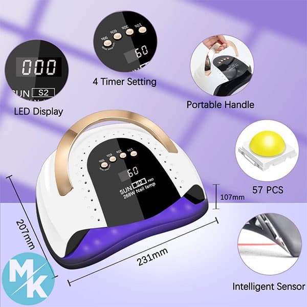 لاک خشک کن UV LED برند LKE مدل S2 PRO — تصویر ۱۰