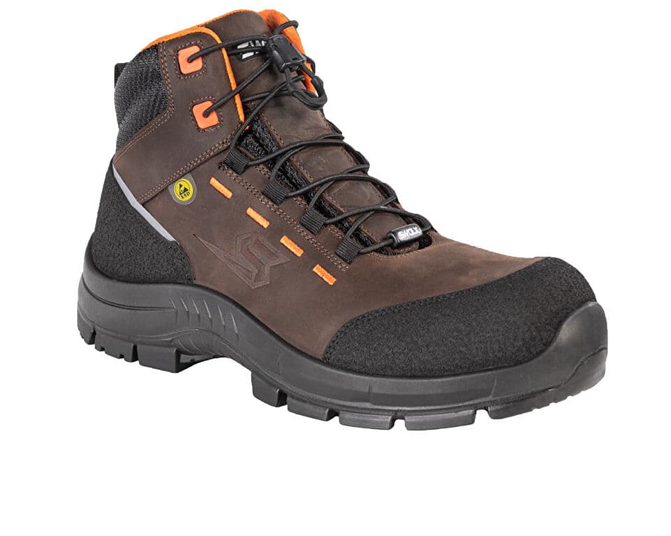 Swolx CRAZY Leather PU MICROFIBER Safety Shoes — تصویر ۳